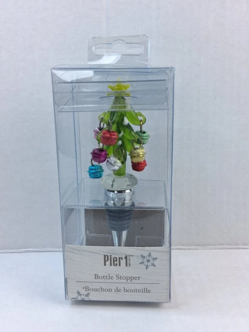 Pier 1 Christmas Tree Holiday Wine Bottle Stopper